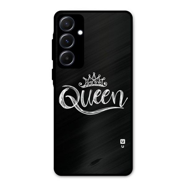 Queen Crown Metal Back Case for Galaxy A55