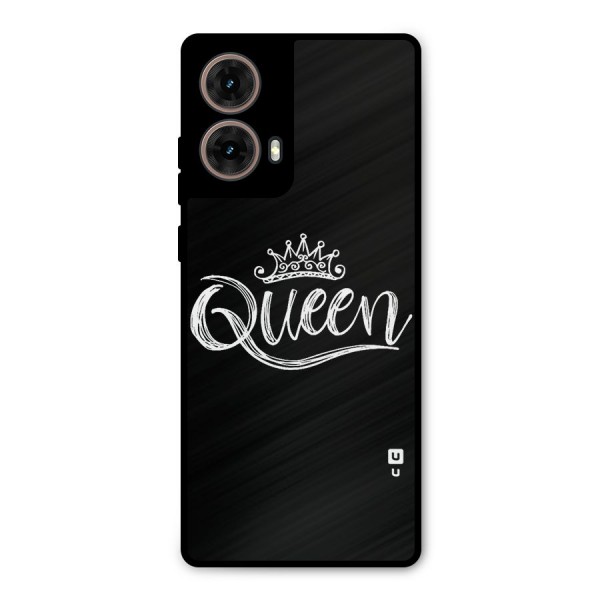 Queen Crown Metal Back Case for Moto G85