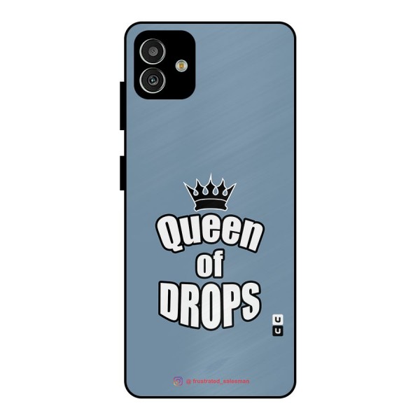 Queen of Drops SteelBlue Metal Back Case for Galaxy M13 5G