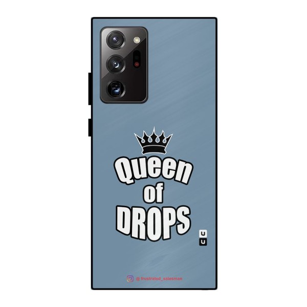 Queen of Drops SteelBlue Metal Back Case for Galaxy Note 20 Ultra