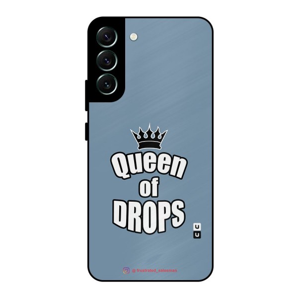 Queen of Drops SteelBlue Metal Back Case for Galaxy S22 Plus 5G