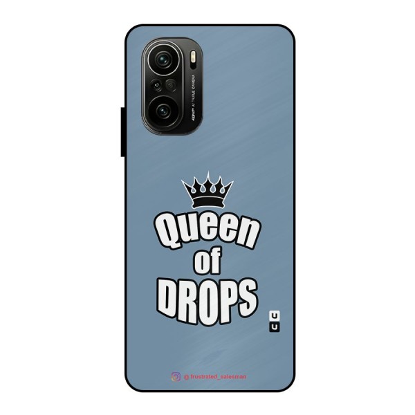 Queen of Drops SteelBlue Metal Back Case for Mi 11X Pro