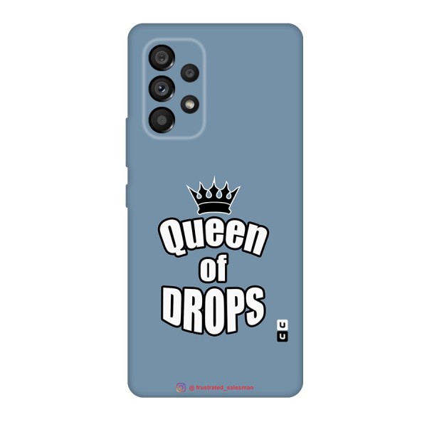 Queen of Drops SteelBlue Original Polycarbonate Back Case for Galaxy A53 5G