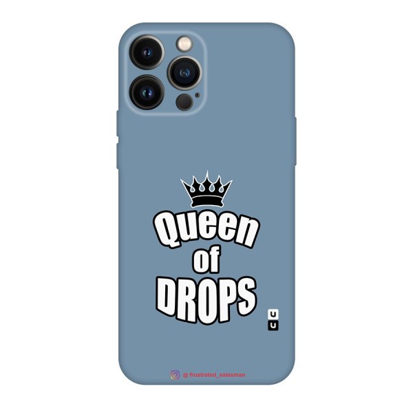 Queen of Drops SteelBlue Original Polycarbonate Back Case for iPhone 13 Pro Max