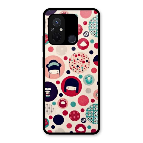 Quirky Glass Back Case for Redmi 12C