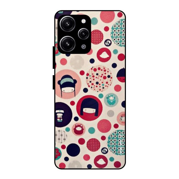 Quirky Glass Back Case for Redmi 12 4G