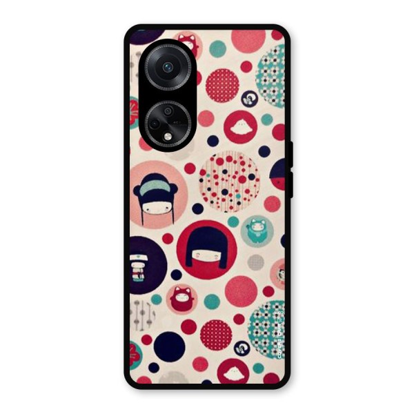 Quirky Metal Back Case for Oppo F23