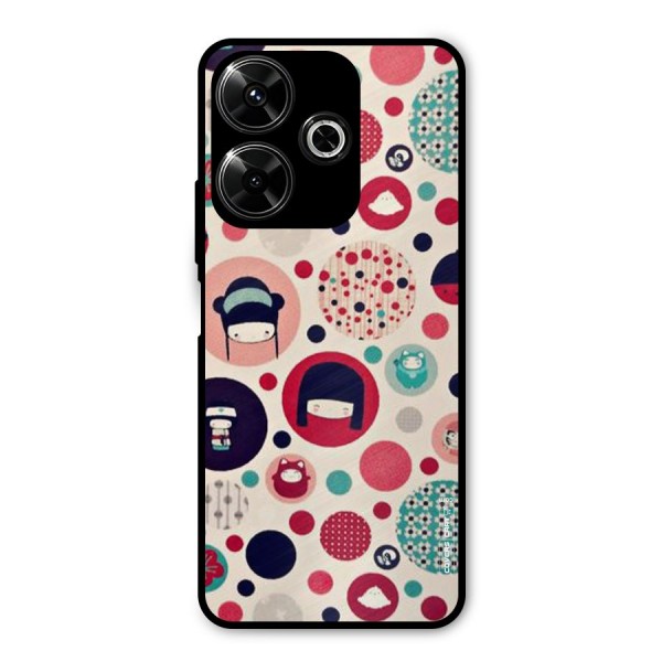 Quirky Metal Back Case for Poco M6 Plus