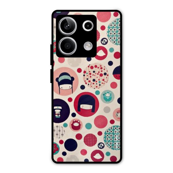 Quirky Metal Back Case for Redmi Note 13 5G