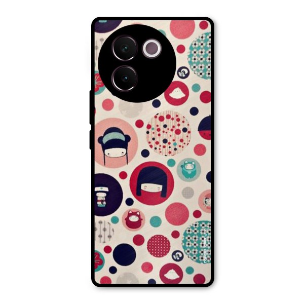 Quirky Metal Back Case for Vivo V30e