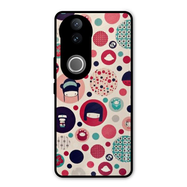 Quirky Metal Back Case for Vivo V50e