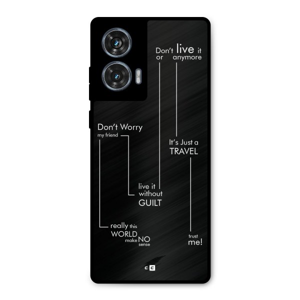 Quotes Of Life Metal Back Case for Motorola Edge 50 Fusion
