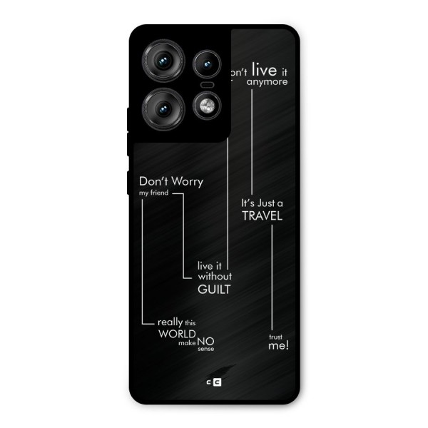Quotes Of Life Metal Back Case for Motorola Edge 50 Pro