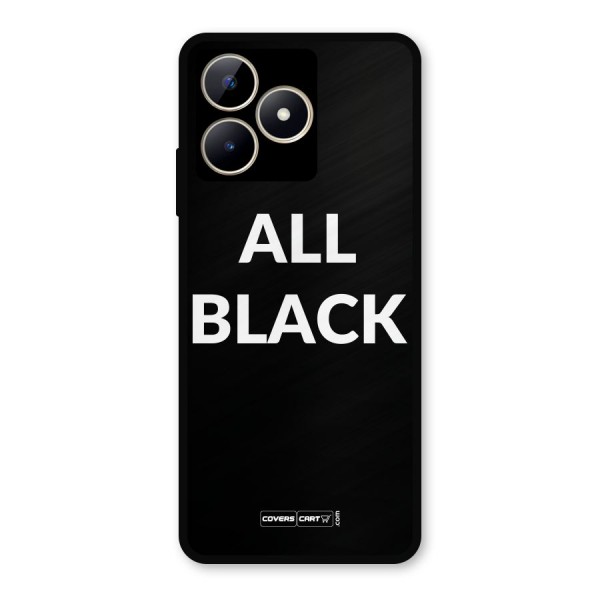 Raftaar All Black Metal Back Case for Realme C53
