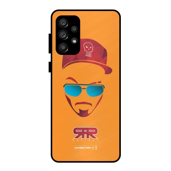 Raftaar Orange Metal Back Case for Galaxy A73 5G