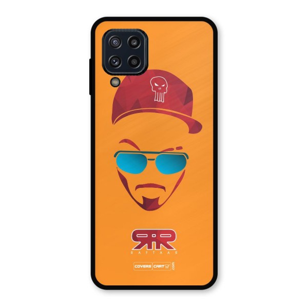 Raftaar Orange Metal Back Case for Galaxy M32