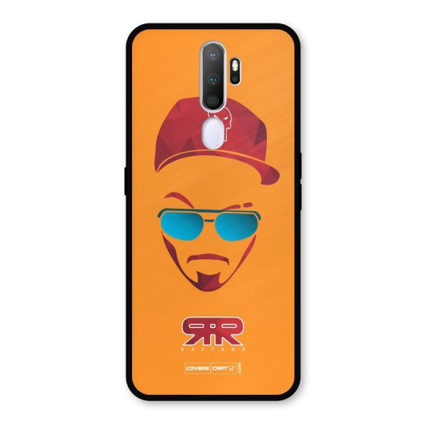 Raftaar Orange Metal Back Case for Oppo A9 (2020)