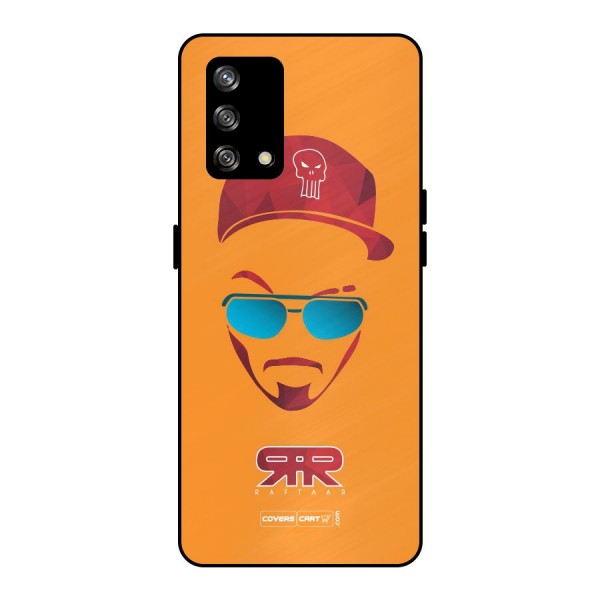 Raftaar Orange Metal Back Case for Oppo F19s