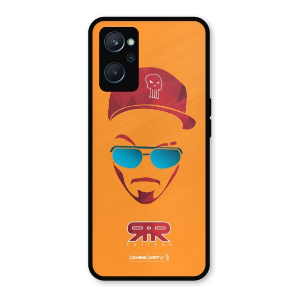 Raftaar Orange Metal Back Case for Realme 9i