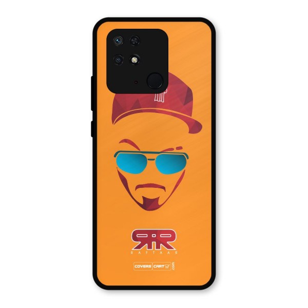 Raftaar Orange Metal Back Case for Redmi 10 Power