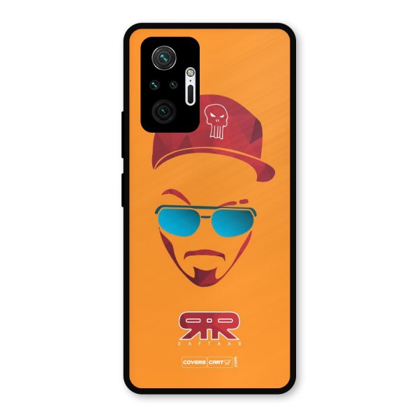 Raftaar Orange Metal Back Case for Redmi Note 10 Pro Max