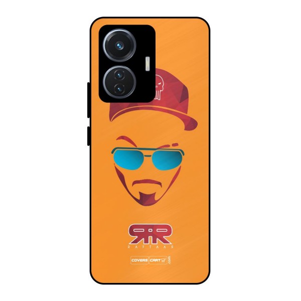 Raftaar Orange Metal Back Case for iQOO Z6 44W