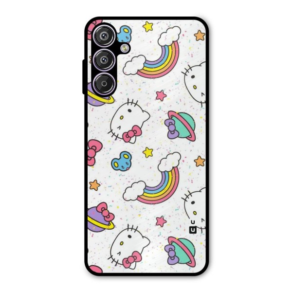 Rainbow Kit Tee Metal Back Case for Galaxy M15