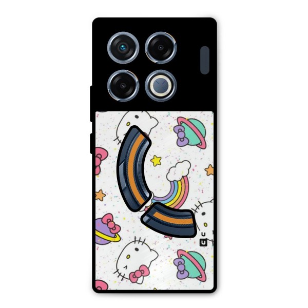 Rainbow Kit Tee Metal Back Case for Infinix GT 20 Pro