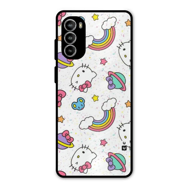 Rainbow Kit Tee Metal Back Case for Moto G52
