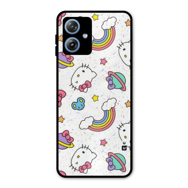 Rainbow Kit Tee Metal Back Case for Moto G54