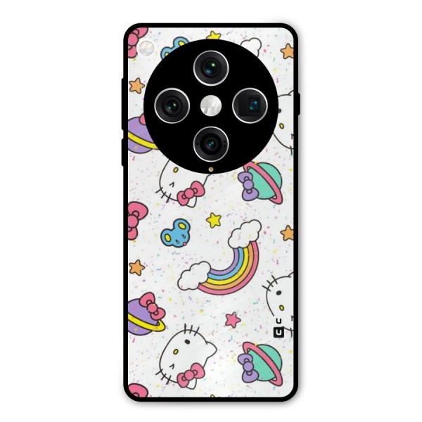 Rainbow Kit Tee Metal Back Case for Oppo Find X8 Pro