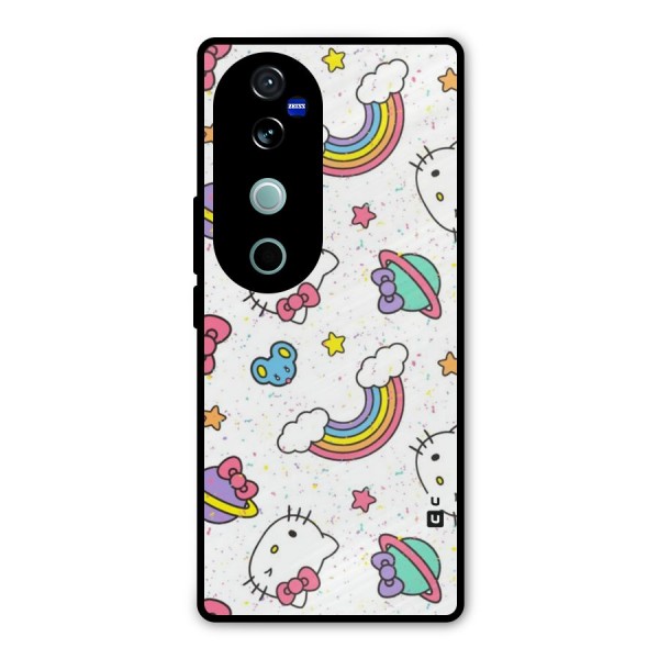 Rainbow Kit Tee Metal Back Case for Vivo V40 Pro