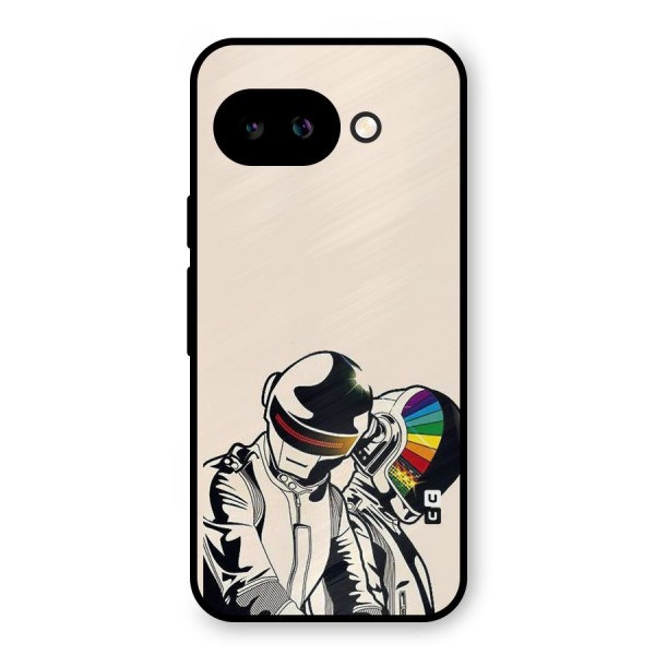 Rainbow Radio Metal Back Case for Google Pixel 9a