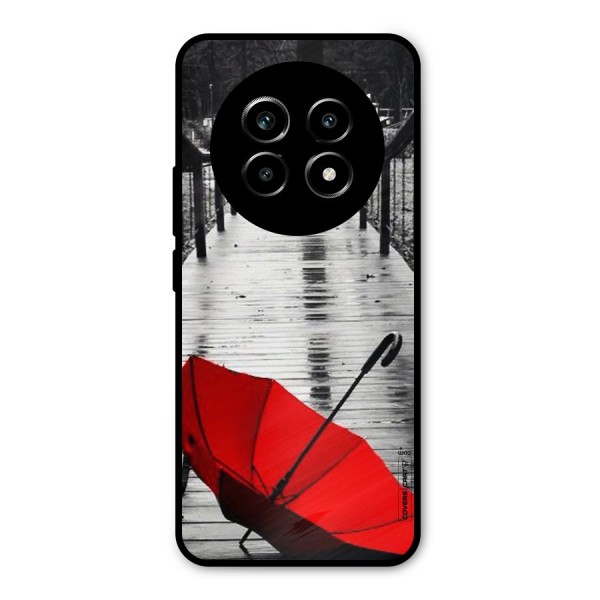 Rainy Red Umbrella Metal Back Case for Realme 13 Pro