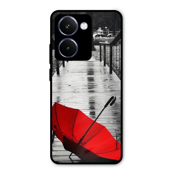 Rainy Red Umbrella Metal Back Case for Realme P3 Ultra