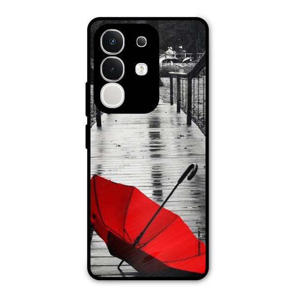 Rainy Red Umbrella Metal Back Case for iQOO Z10x