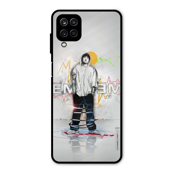 Rap King Eminem Metal Back Case for Galaxy A12