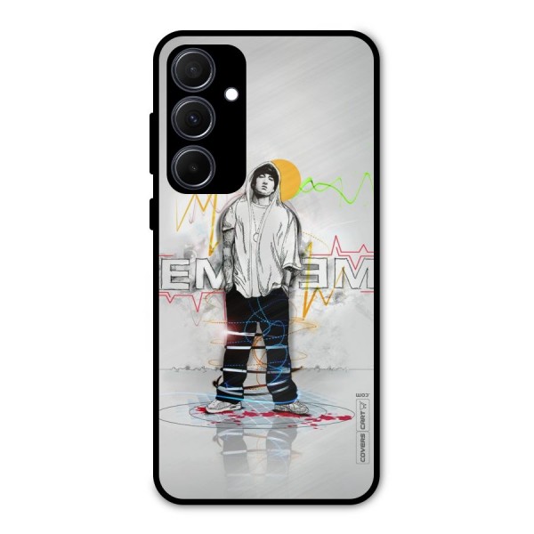Rap King Eminem Metal Back Case for Galaxy A35