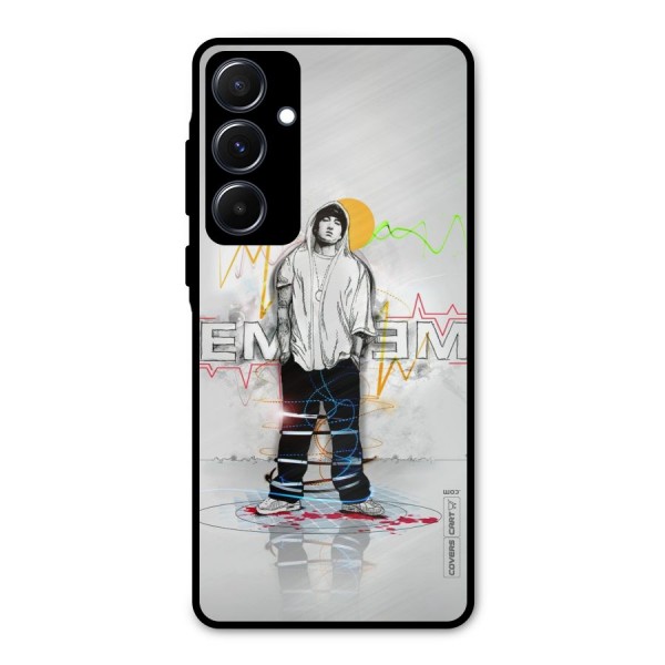 Rap King Eminem Metal Back Case for Galaxy A55