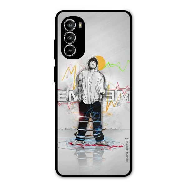 Rap King Eminem Metal Back Case for Moto G52