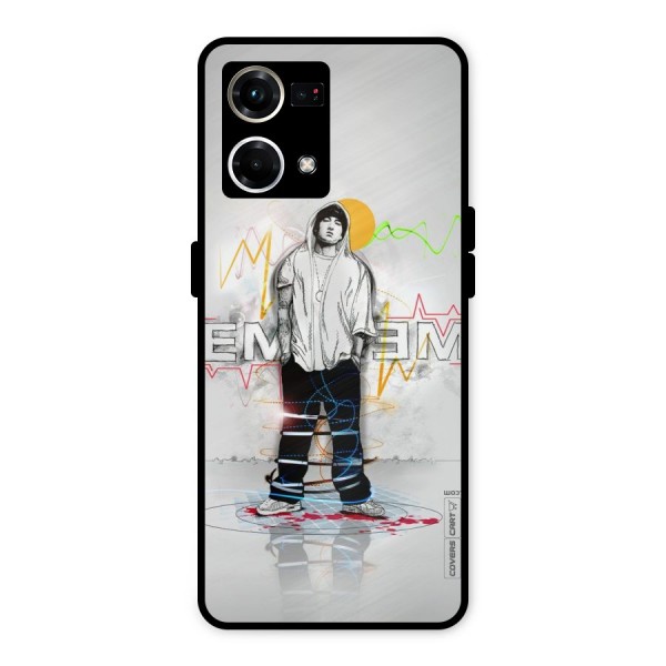 Rap King Eminem Metal Back Case for Oppo F21 Pro 4G