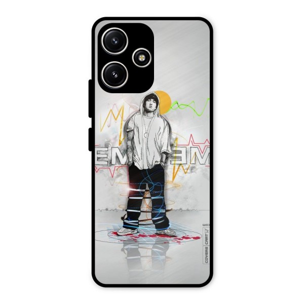 Rap King Eminem Metal Back Case for Redmi 12 5G