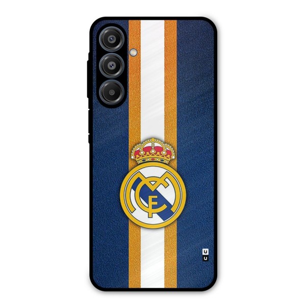Real Madrid Stripes Metal Back Case for Galaxy A16 5G