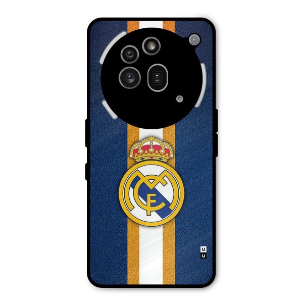 Real Madrid Stripes Metal Back Case for Nothing Phone 3a Pro