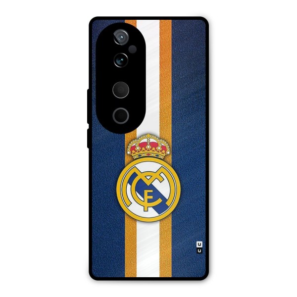 Real Madrid Stripes Metal Back Case for Vivo T3 Ultra