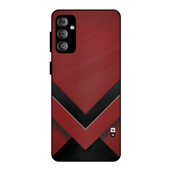 Red Black Fold Metal Back Case for Galaxy F23