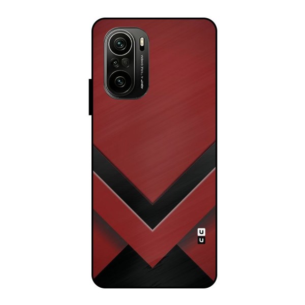 Red Black Fold Metal Back Case for Mi 11X Pro