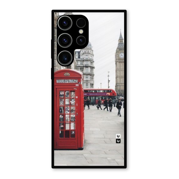 Red City Metal Back Case for Galaxy S23 Ultra