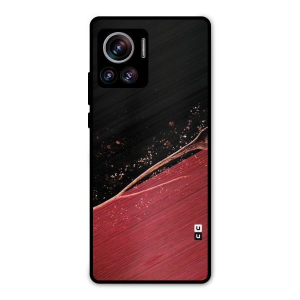 Red Flow Drops Metal Back Case for Motorola Edge 30 Ultra