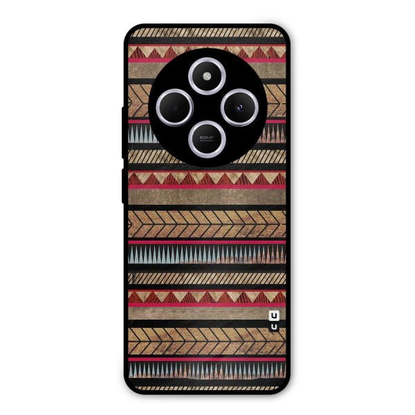 Red Indie Pattern Metal Back Case for Redmi A4